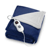 Flannel Electric Heated Blanket Fleece Throw 6 Heat Settings Machine Washable