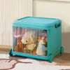 Folding Toys Storage Box on Wheels Lid Container Large Kids Children Play Box UK