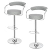 SET OF 2 - PAIR of FAUX LEATHER KITCHEN BAR STOOL PUB BARSTOOLS SWIVEL PU Chair