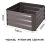 Garden Raised Vegetable Grow Bed Anti-corrosion Metal Flower Planter Box