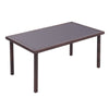 Rattan Glass Table Outdoor Garden Rectangle Patio Dining Tables UK