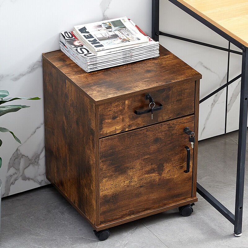 Rolling file shop cabinet