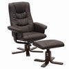 Office Executive Swivel Armchair with Footstool Reclining Lounger Relax Chair