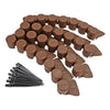 Brown/Grey Palisade Garden Grass Lawn Edging Wall Flexible Plastic Plant Border