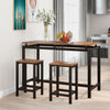 Breakfast Bar Table and Stools Kitchen Dining Room Modern Style Furniture Set