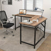 Black Computer Desk L Shape Home Office Desks Large PC Workstation Corner Table