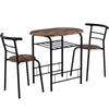 3pcs Dining Table Set and 2 Stools Breakfast Bar for Dining Room/ Kitchen MF
