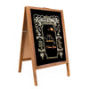 Large Heavy Duty Wood Chalkboard A Frame Board Sandwich Pavement Sign Waterproof