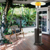 225CM 13KW Garden Patio Gas Heater Stainless Steel Burner with Wheels Dust Cover