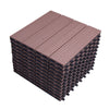 11x Decking Tile WPC Plastic Balcony Patio Boards Garden Flooring Tiles 30X30cm