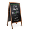 Wooden A-Frame Chalkboard Sign Sidewalk Blackboard Wedding Restaurant Business