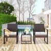 RATTAN FURNITURE SET GARDEN TABLE AND CHAIR PATIO OUTDOOR CONSERVATORY WICKER