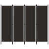 3/4/5/6-Panel Room Divider Folding Partition Privacy Screen Separator 4 Colors