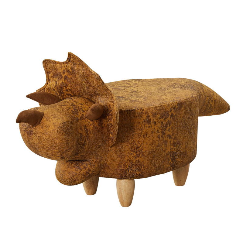 Upholstered Animal Shaped Ottoman Ride-on Footrest Stool Rest Seat TOY Kids New