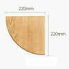 Wood Corner Wall Rustic Hanging Book Decor Shelves Sector Ledge Display Rack
