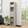 Rustic Tall Cabinet Shelf Bookcase Book Storage Free Standing Shelves Bookshelf