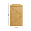 Durable Garden Wooden Gate Pedestrian Gate Pine Wood Gate 152/183cm Height