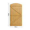 Durable Garden Wooden Gate Pedestrian Gate Pine Wood Gate 152/183cm Height