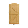 Durable Garden Wooden Gate Pedestrian Gate Pine Wood Gate 152/183cm Height