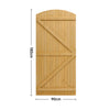 Durable Garden Wooden Gate Pedestrian Gate Pine Wood Gate 152/183cm Height