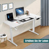 Electric Standing Desk Frame Height Adjustable Low Noise Motor White/Black