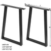2PACK/Set Industrial Black Metal Table Legs Steel Furniture Stand for Bench/Desk