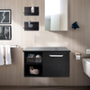 Countertop Basin Set Tempered Glass Wash Bowl Waste Tap Under Sink Unit Cabinet