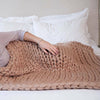 150*200 Multicolor Knitted Blankets Hand Knit Sofa Blanket thick warm Chunky