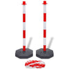 New Plastic Chain Post Set Traffic Guard Security Safety Warning Sign Barrier UK