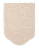 Narrow Chair Arm covers / Caps or Chair Backs for Sofa Light Cream Vine Scroll