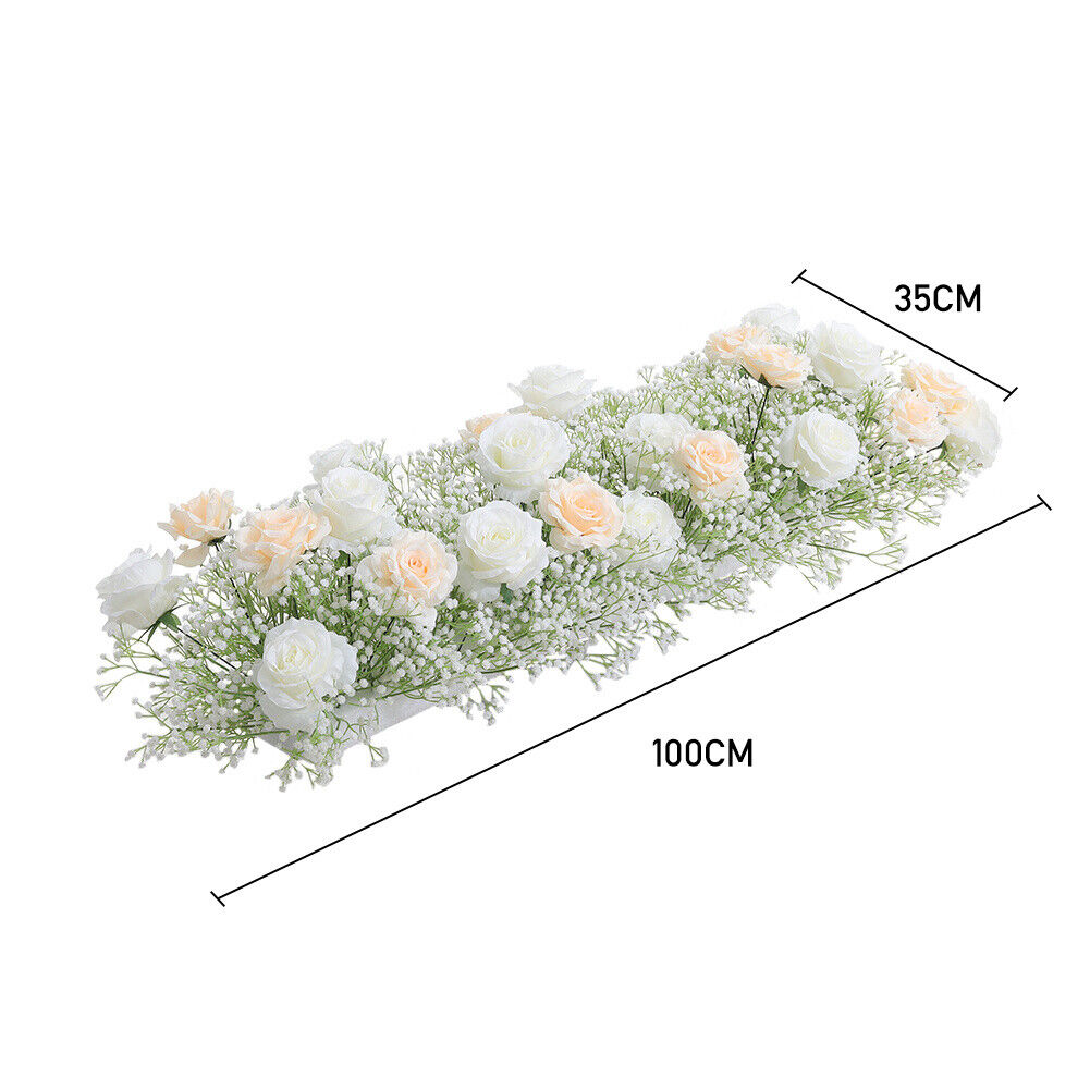 Artificial Wedding Floral Flower Row Top Table Backdrop Arch Arrangement Decor