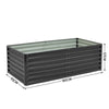 Garden Raised Vegetable Grow Bed Anti-corrosion Metal Flower Planter Box