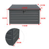 600L Outdoor Storage Box Garden Patio Tools Cabinet Chest Lid Container Lockable