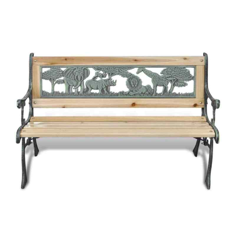 Antique-design Garden Metal Bench Seat Outdoor Decorative Cast Iron Park Chairs