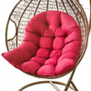 Swing Hanging Egg Rattan Chair Seat Tufted Round Mats Garden Patio Cushion Cover