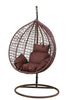 Outdoor Egg Chair Swing SET- Rattan Cocoon Swing Garden Seat COMPLETE