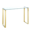 Slim Console Table Side Narrow Desk Kitchen Hallway Stand Rectangular Glass Unit