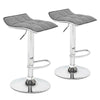 2x Bar Stools Breakfast Chair Swivel Gas Lift Home Kitchen Dining Room Hub Stool