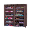 Shoe Rack Shelf Storage Organizer Cabinet 6-Row 2-Line 12 Lattices