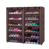 SHOES CABINET STORAGE ORGANISER SHOE RACK STAND HOLDS 36 PAIRS 6 TIER DUSTPROOF