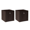 Pack of 2/4/6 Eyelet Foldable Storage Cubes Boxes Home Organization Collapsible
