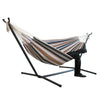 Heavy Duty Outdoor Garden Hammock Stand Garden Bed Chair Rainbow Supports 200kg