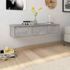 Wooden Wall Mounted Shelf Drawer Floating Bedside Table Shelf Cabinet Nightstand