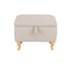 49cm 71cm Ottoman Storage Footstool Pouffe Bench Chair Chest Bedding Box Fabric