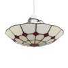 Retro Stained Glass Ceiling Light Shade Tiffany Style Easy Fit Pendant Lampshade