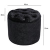 Velvet Vanity Makeup Stool Footstool Dressing Table Chair Round Upholstered Seat