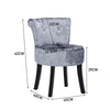 Upholstered Velvet Dressing Table Stool Chair Makeup Padded Bedroom Furniture UK