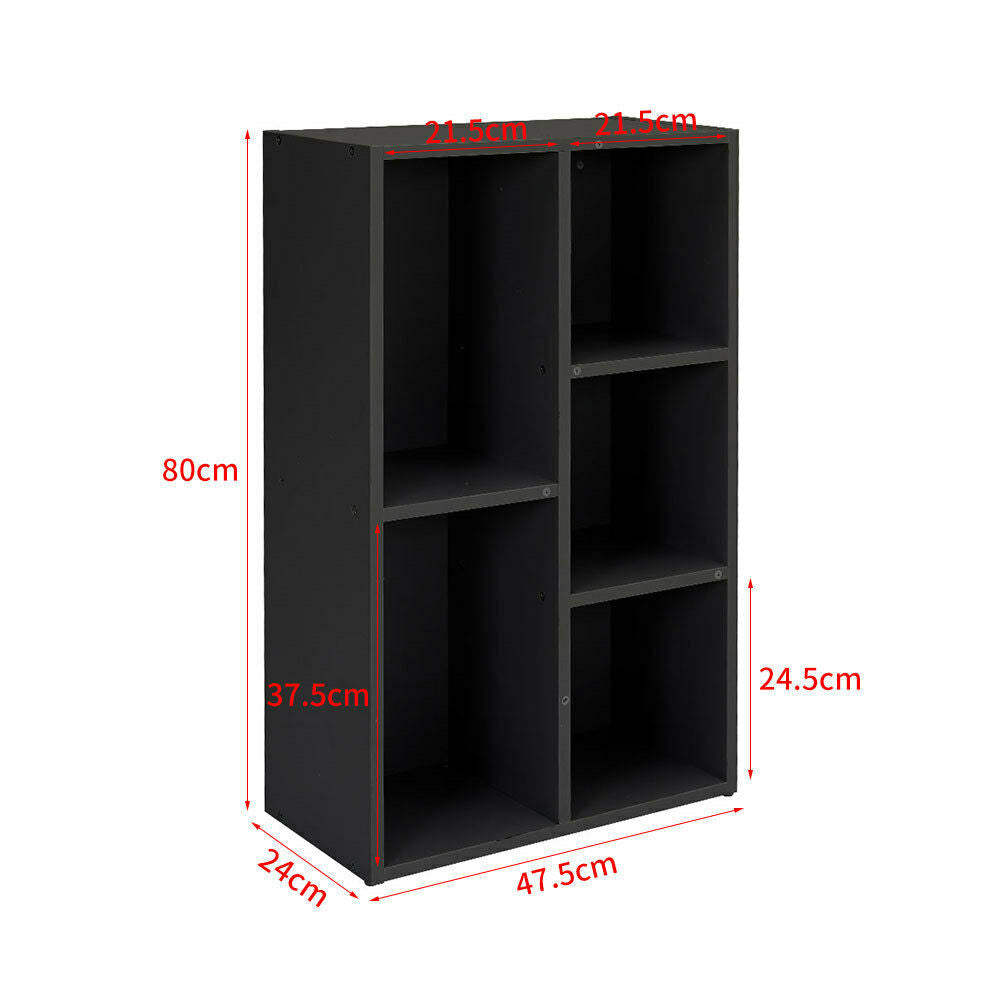 Cube 3 4 5 7 Tier Wooden Bookcase Bookshelf Storage Shelf Corner Display Stand