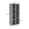 Cube 3 4 5 7 Tier Wooden Bookcase Bookshelf Storage Shelf Corner Display Stand