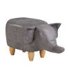 Upholstered Animal Shaped Ottoman Ride-on Footrest Stool Rest Seat TOY Kids New